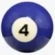 number 4 ball